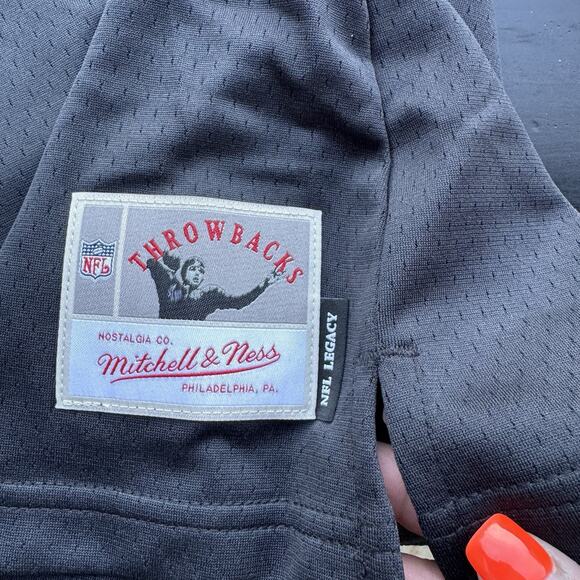 Los Angeles Raiders Howie Long #75 Mitchell & Ness Black 1983 Womens Jersey L - Picture 6 of 12